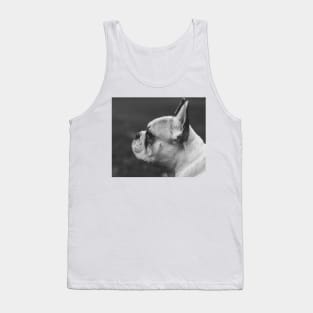 Wistful monochrome Frenchie Tank Top